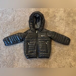 Nike 12 month Black Hooded Puffer Jacket